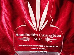 3rd award solvent extractions BHO -Rasta fat- ACA MF Miranda de Ebro 2014